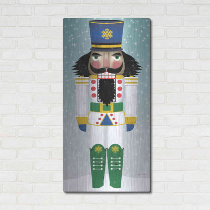 Luxe Metal Art 'Joyful Nutcracker IV' by Ryan Fowler, Metal Wall Art,24x48