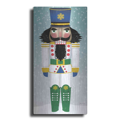 Luxe Metal Art 'Joyful Nutcracker IV' by Ryan Fowler, Metal Wall Art