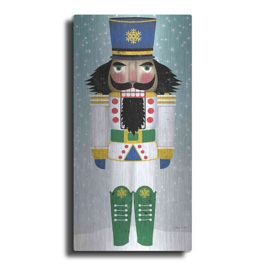 Luxe Metal Art 'Joyful Nutcracker IV' by Ryan Fowler, Metal Wall Art