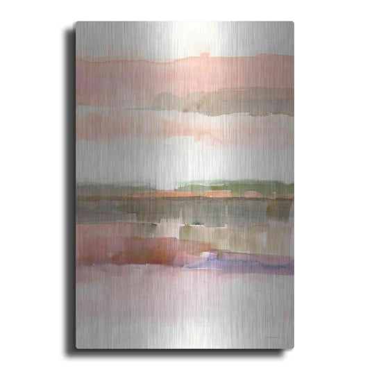 Luxe Metal Art 'Influence Of Line And Color Crop' by Mike Schick, Metal Wall Art