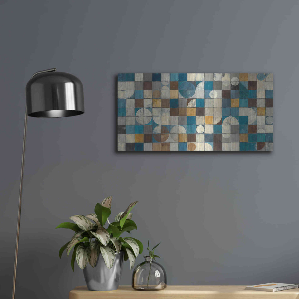 Luxe Metal Art 'Tango' by Mike Schick, Metal Wall Art,24x12