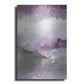 Luxe Metal Art 'Midnight At The Lake III Amethyst Gray Crop' by Mike Schick, Metal Wall Art