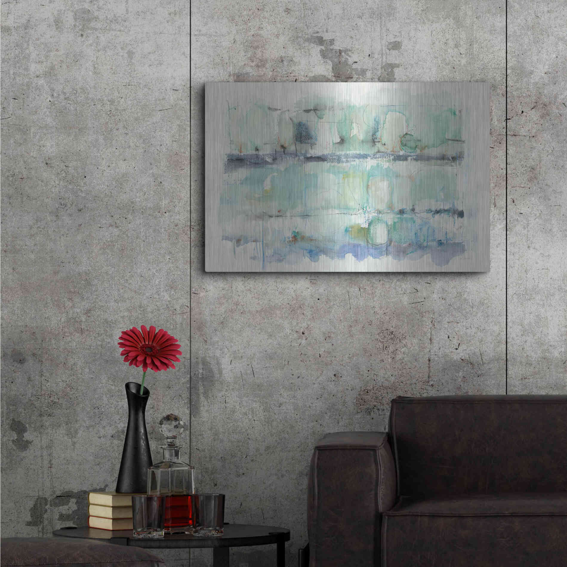 Luxe Metal Art 'North Shore Crop' by Mike Schick, Metal Wall Art,36x24