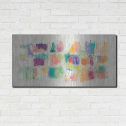 Luxe Metal Art 'Popsicles Horizontal' by Mike Schick, Metal Wall Art,48x24