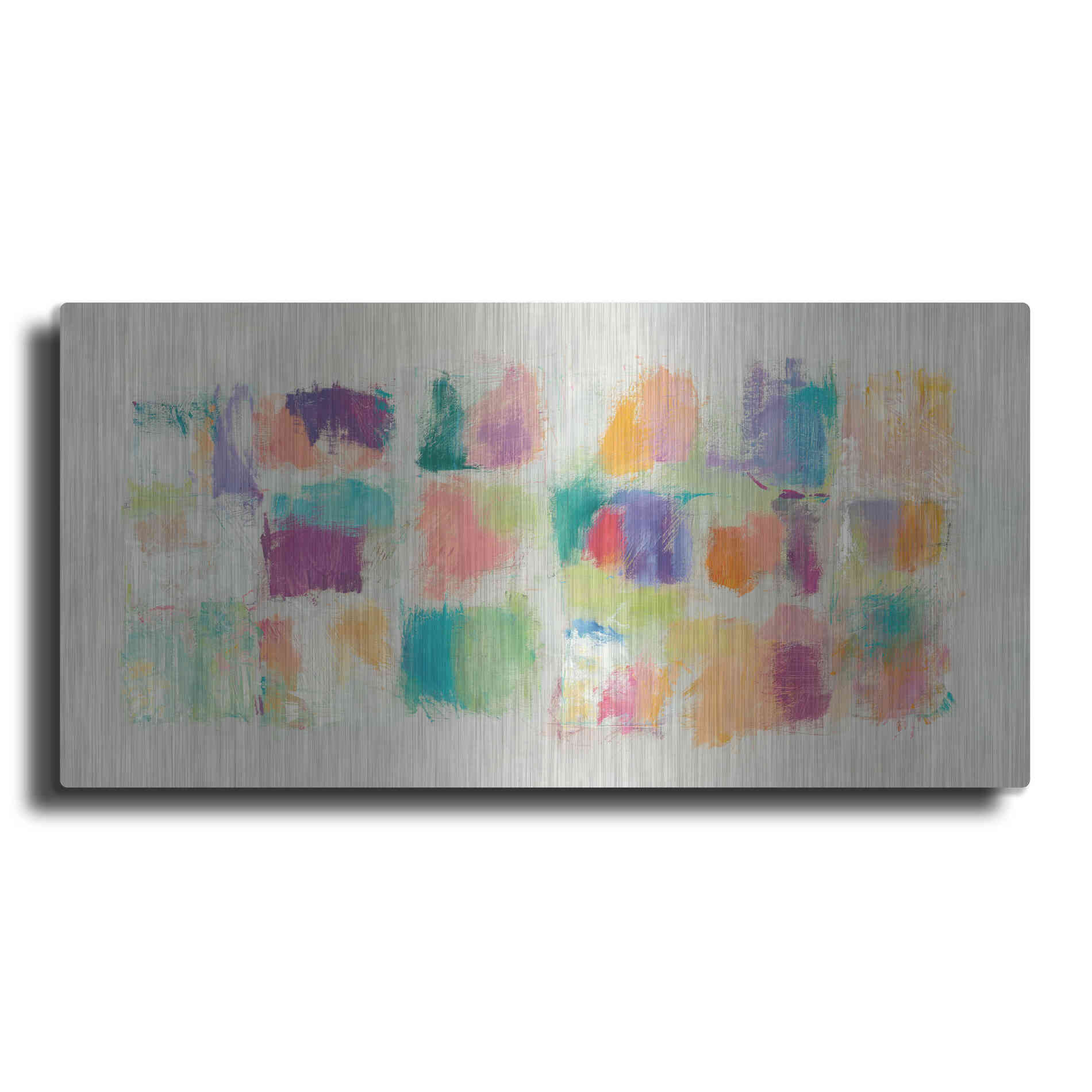 Luxe Metal Art 'Popsicles Horizontal' by Mike Schick, Metal Wall Art