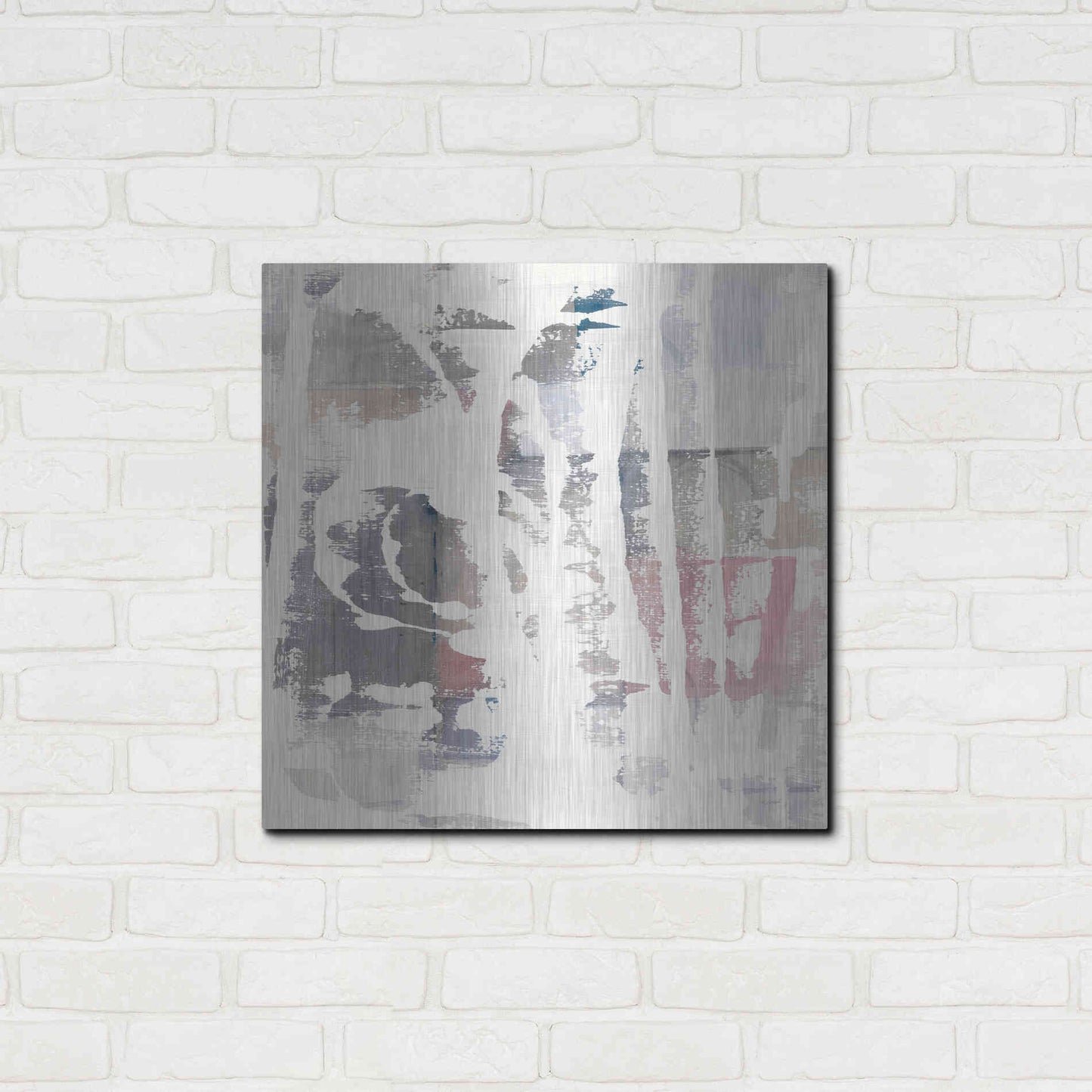Luxe Metal Art 'White Out Crop' by Mike Schick, Metal Wall Art,24x24