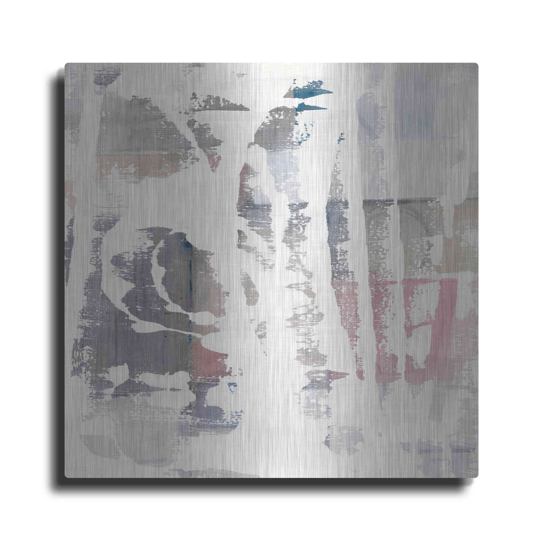 Luxe Metal Art 'White Out Crop' by Mike Schick, Metal Wall Art