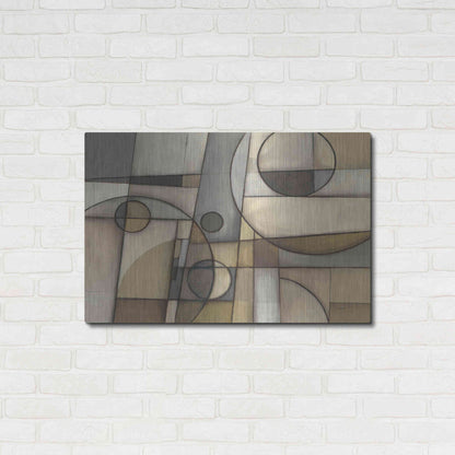 Luxe Metal Art 'Mythology Neutral' by Mike Schick, Metal Wall Art,36x24