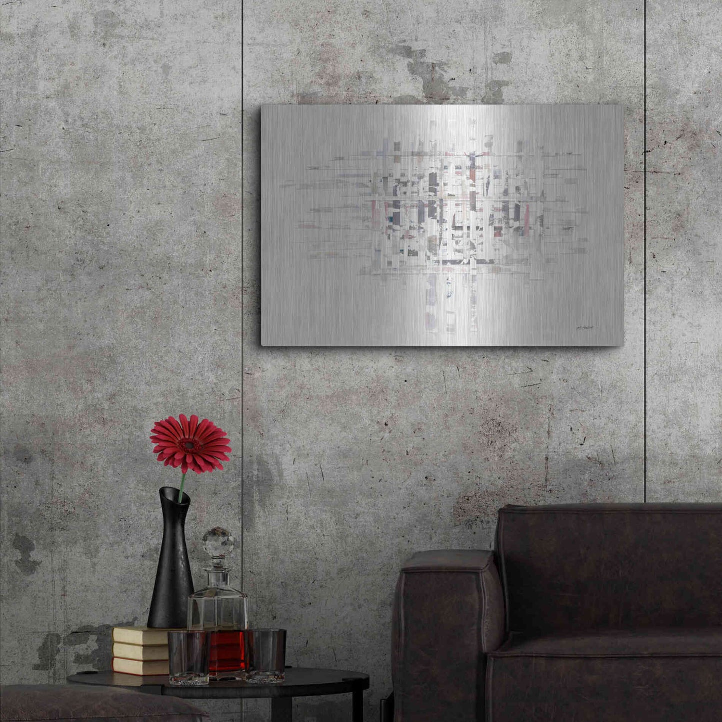 Luxe Metal Art 'The Color Of Moonlight' by Mike Schick, Metal Wall Art,36x24