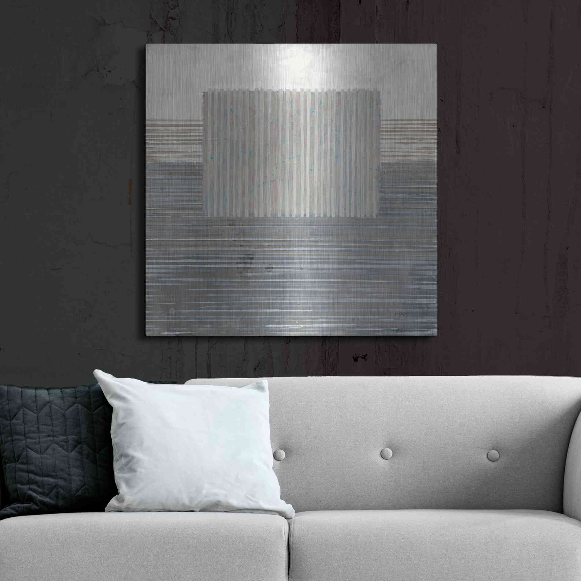 Luxe Metal Art 'Layers Of Reality' by Mike Schick, Metal Wall Art,36x36