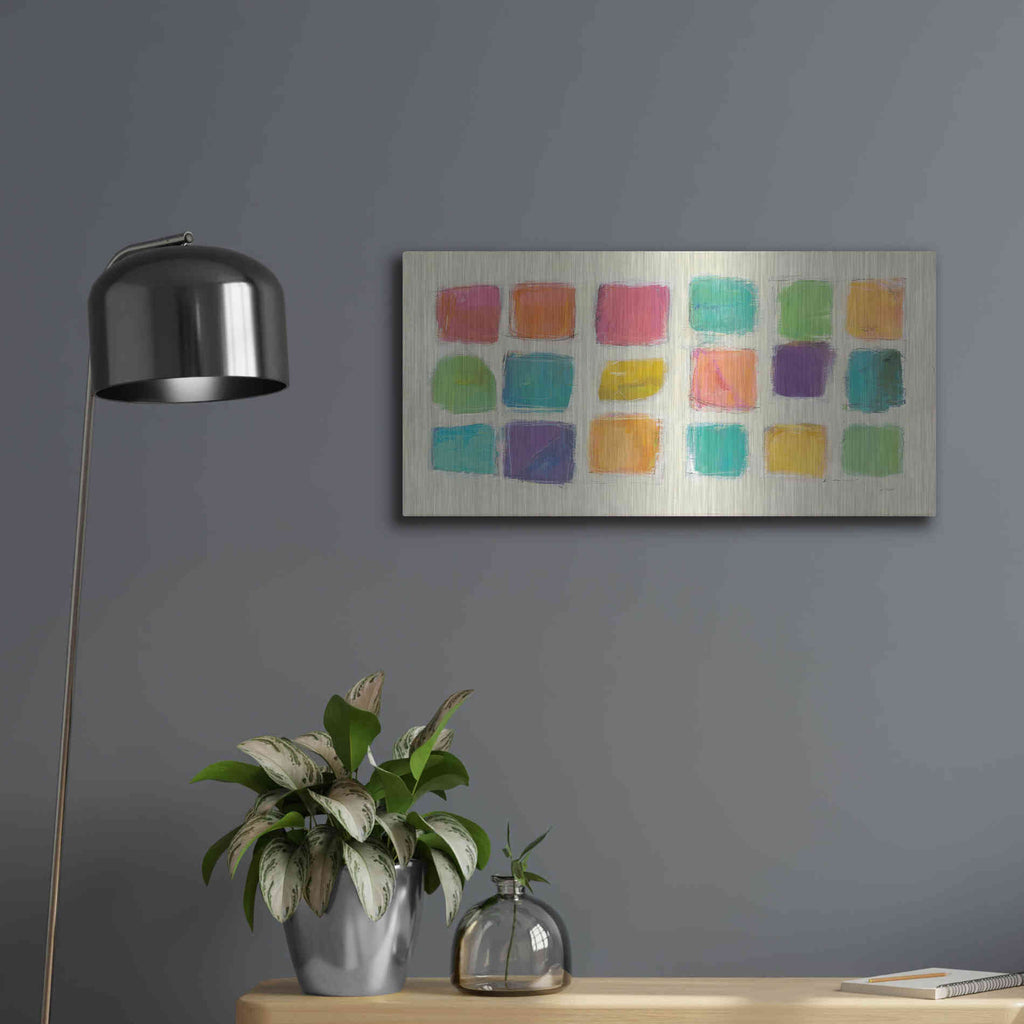 Luxe Metal Art 'Tutti Fruitti' by Mike Schick, Metal Wall Art,24x12