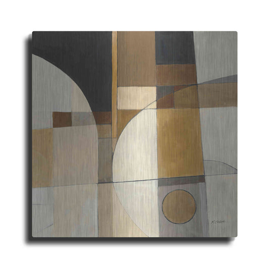 Luxe Metal Art 'Champagne III Crop' by Mike Schick, Metal Wall Art