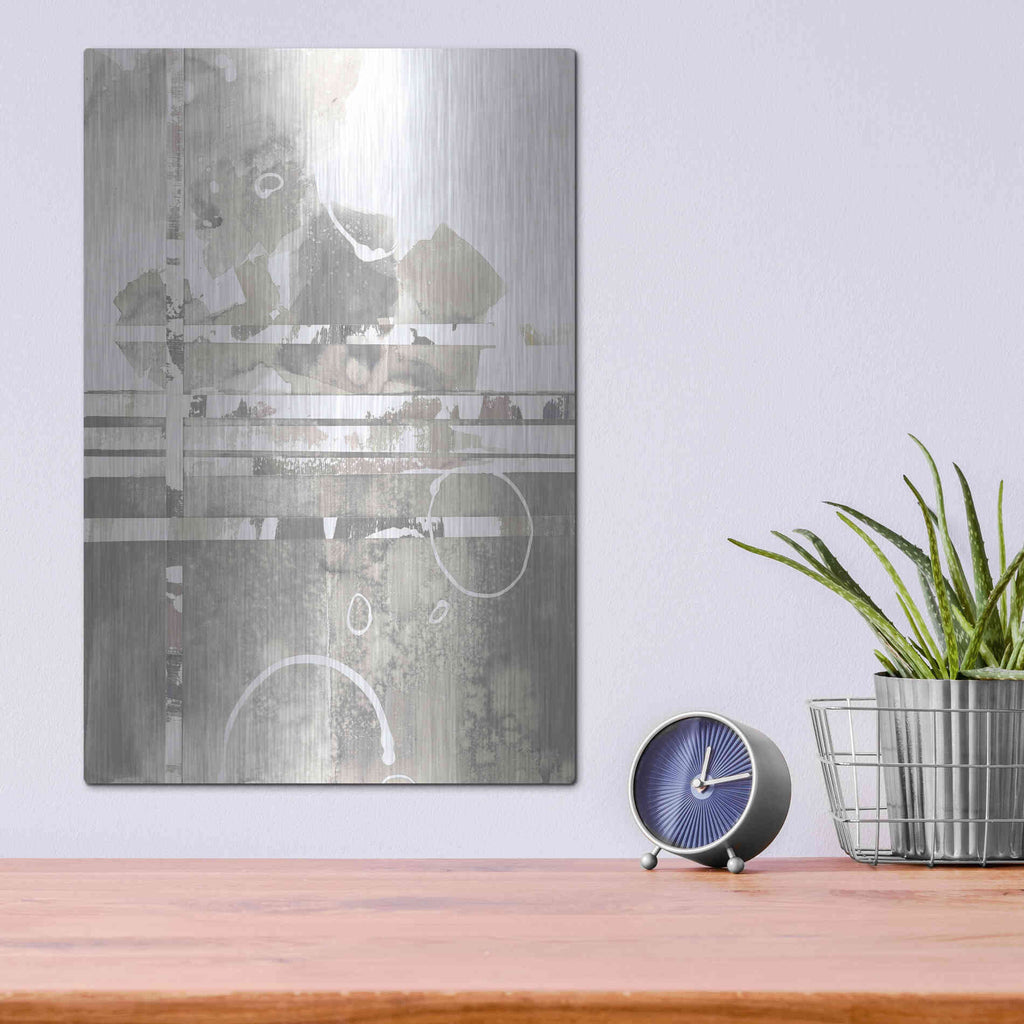 Luxe Metal Art 'Inbound Traffic Neutral' by Mike Schick, Metal Wall Art,12x16