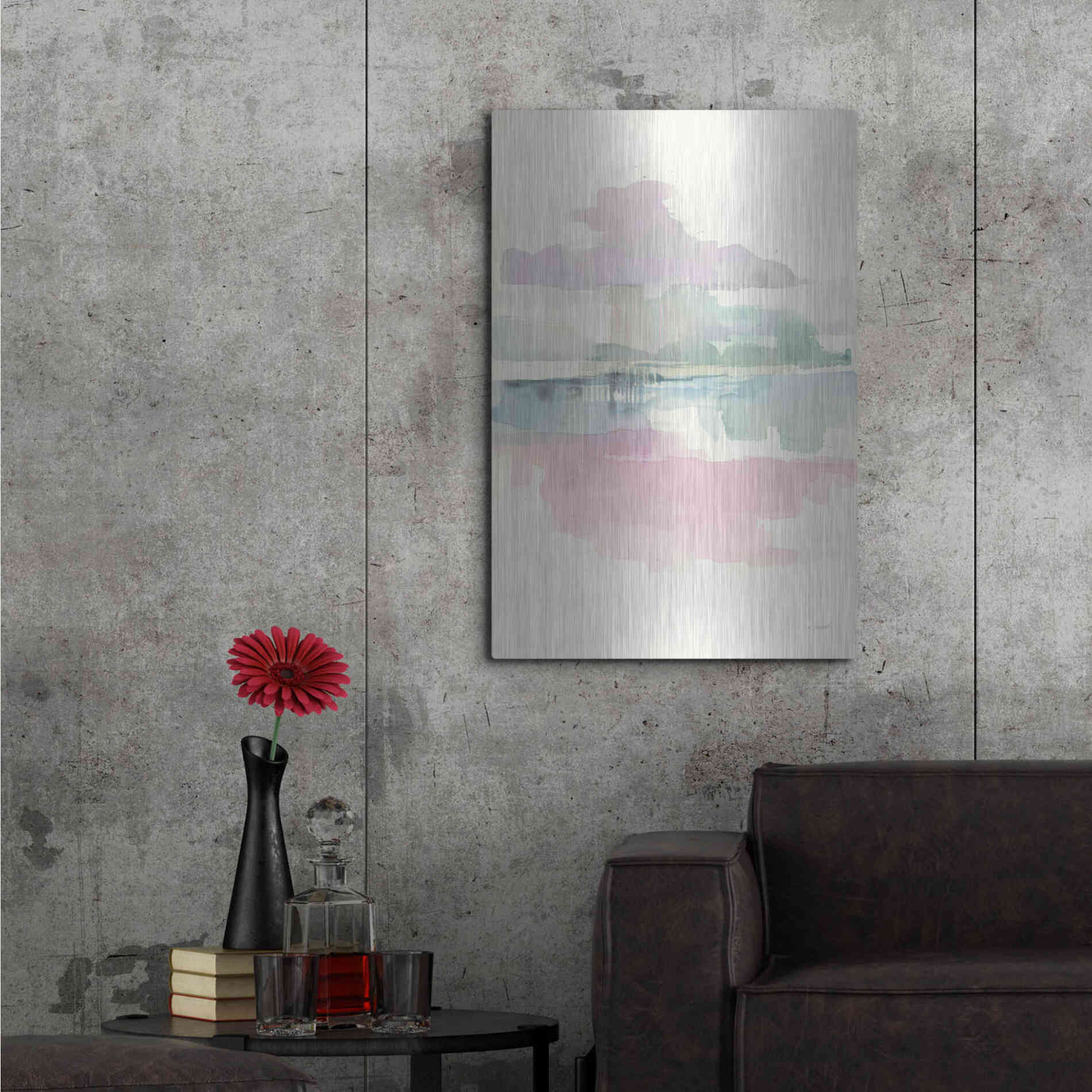 Luxe Metal Art 'Lifting Fog Crop' by Mike Schick, Metal Wall Art,24x36