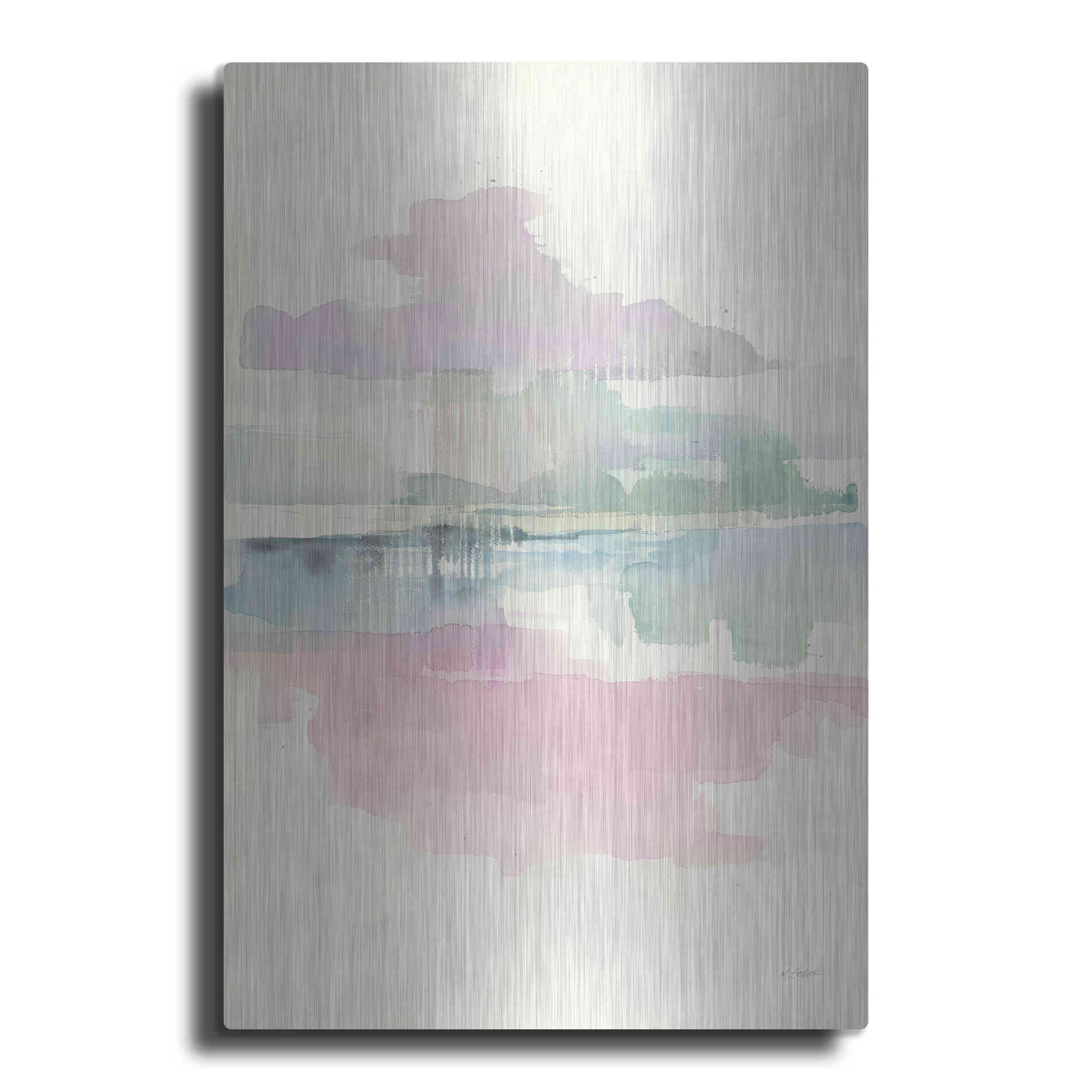 Luxe Metal Art 'Lifting Fog Crop' by Mike Schick, Metal Wall Art