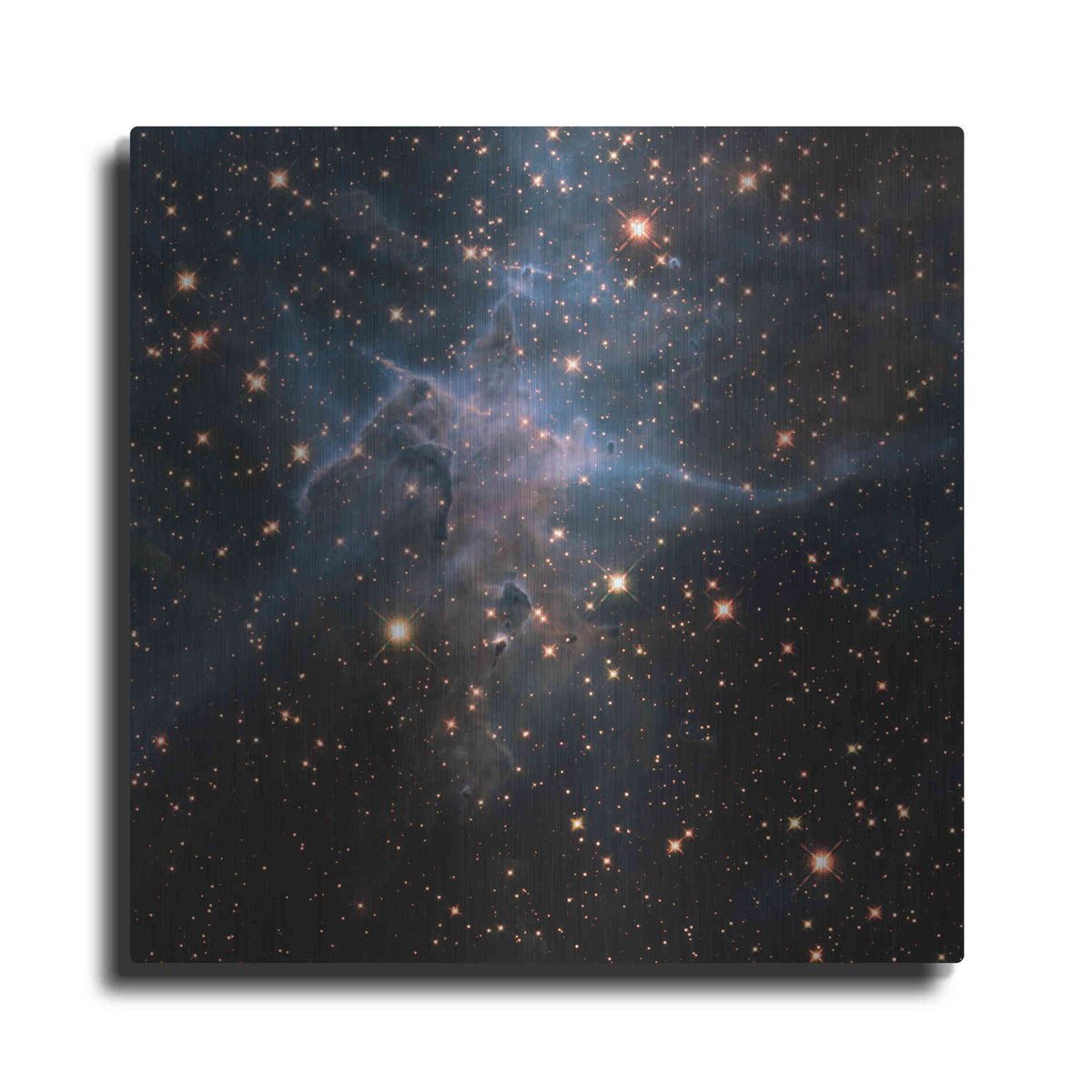 Luxe Metal Art 'Mystic Mountain Infrared' Hubble Space Telescope Metal Wall Art