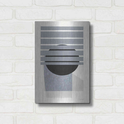 Luxe Metal Art 'Full Moon II' by Mike Schick, Metal Wall Art,12x16