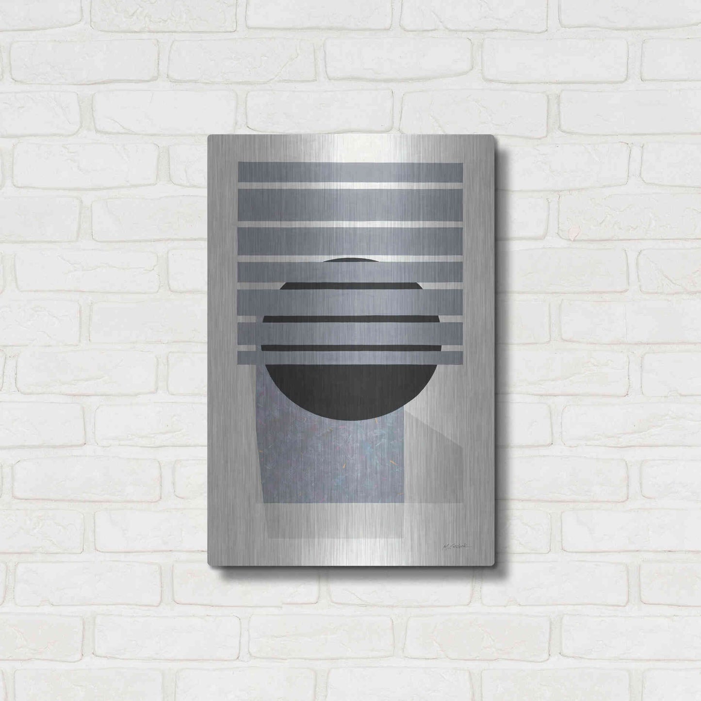 Luxe Metal Art 'Full Moon II' by Mike Schick, Metal Wall Art,16x24