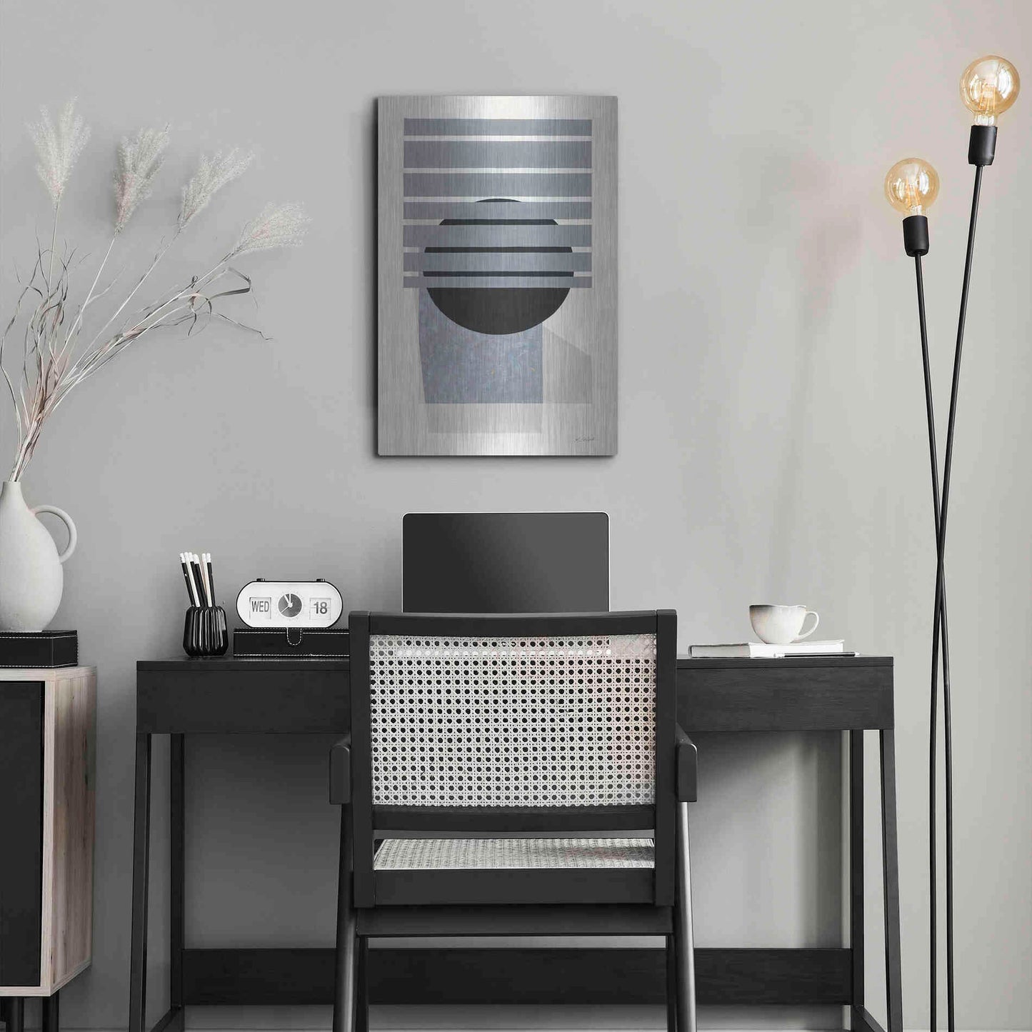 Luxe Metal Art 'Full Moon II' by Mike Schick, Metal Wall Art,16x24