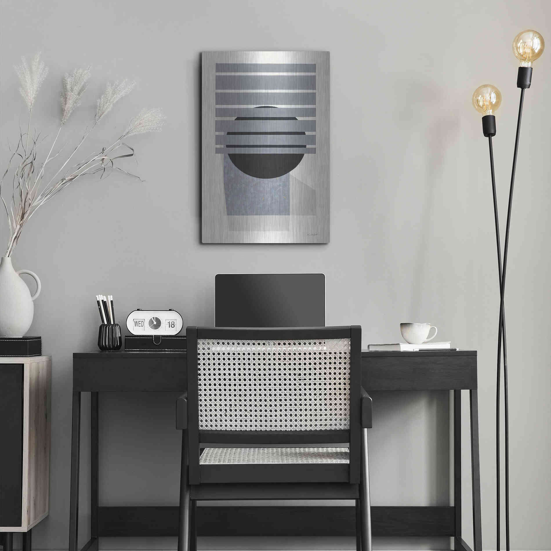 Luxe Metal Art 'Full Moon II' by Mike Schick, Metal Wall Art,16x24