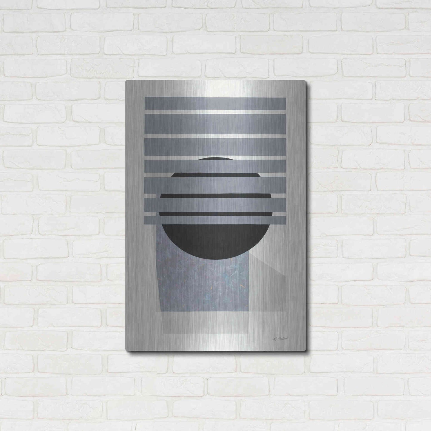 Luxe Metal Art 'Full Moon II' by Mike Schick, Metal Wall Art,24x36