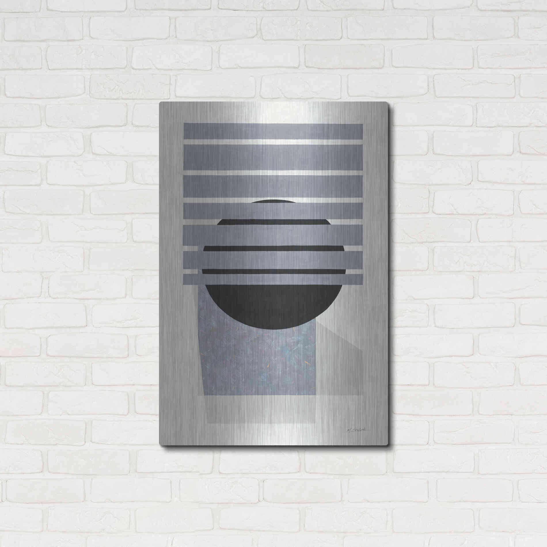 Luxe Metal Art 'Full Moon II' by Mike Schick, Metal Wall Art,24x36