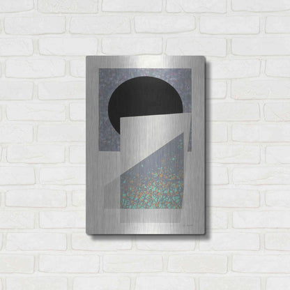 Luxe Metal Art 'Full Moon I V2' by Mike Schick, Metal Wall Art,16x24