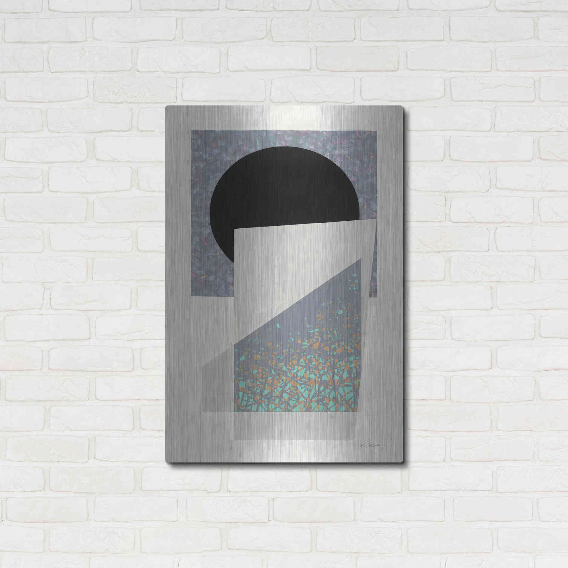 Luxe Metal Art 'Full Moon I V2' by Mike Schick, Metal Wall Art,24x36