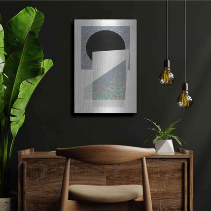 Luxe Metal Art 'Full Moon I V2' by Mike Schick, Metal Wall Art,24x36