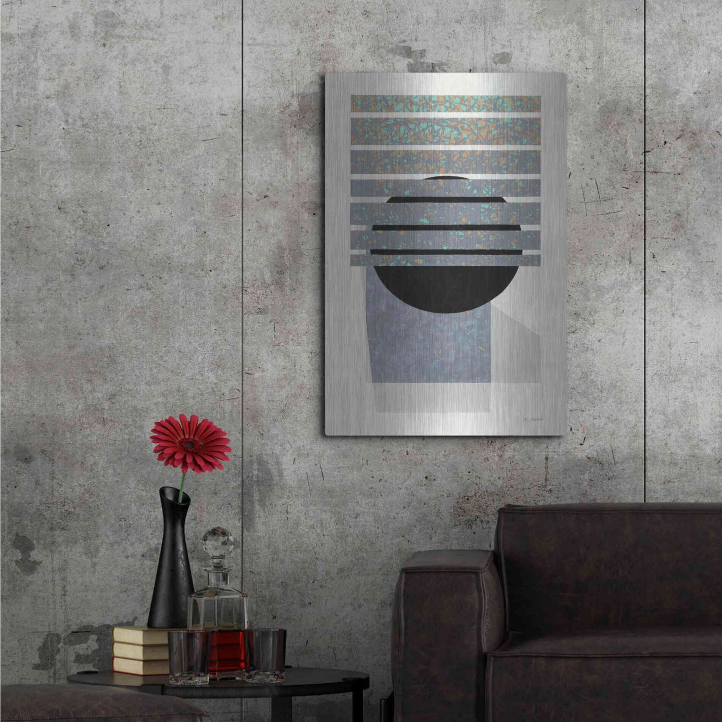 Luxe Metal Art 'Full Moon II V2' by Mike Schick, Metal Wall Art,24x36