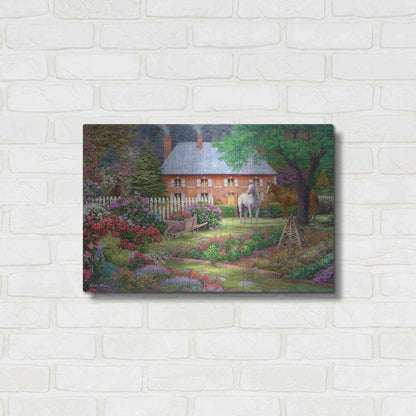 Luxe Metal Art 'The Sweet Garden' by Chuck Pinson, Metal Wall Art,24x16