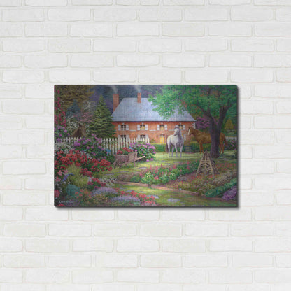 Luxe Metal Art 'The Sweet Garden' by Chuck Pinson, Metal Wall Art,36x24