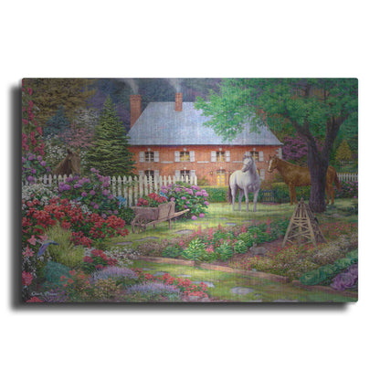 Luxe Metal Art 'The Sweet Garden' by Chuck Pinson, Metal Wall Art