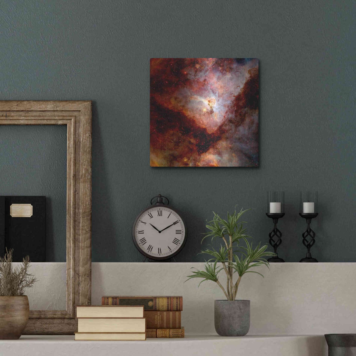 Luxe Metal Art 'Dark Nebulae' Hubble Space Telescope Metal Wall Art,12x12