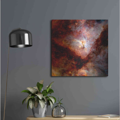 Luxe Metal Art 'Dark Nebulae' Hubble Space Telescope Metal Wall Art,24x24