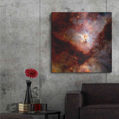 Luxe Metal Art 'Dark Nebulae' Hubble Space Telescope Metal Wall Art,36x36