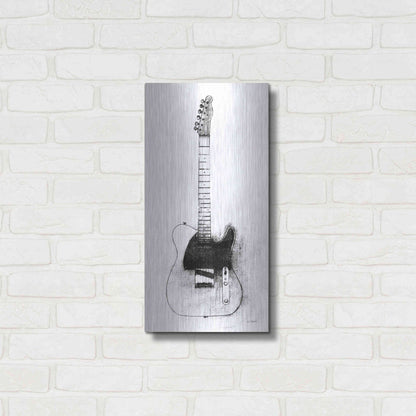 Luxe Metal Art 'Garage Band I' by Mike Schick, Metal Wall Art,12x24