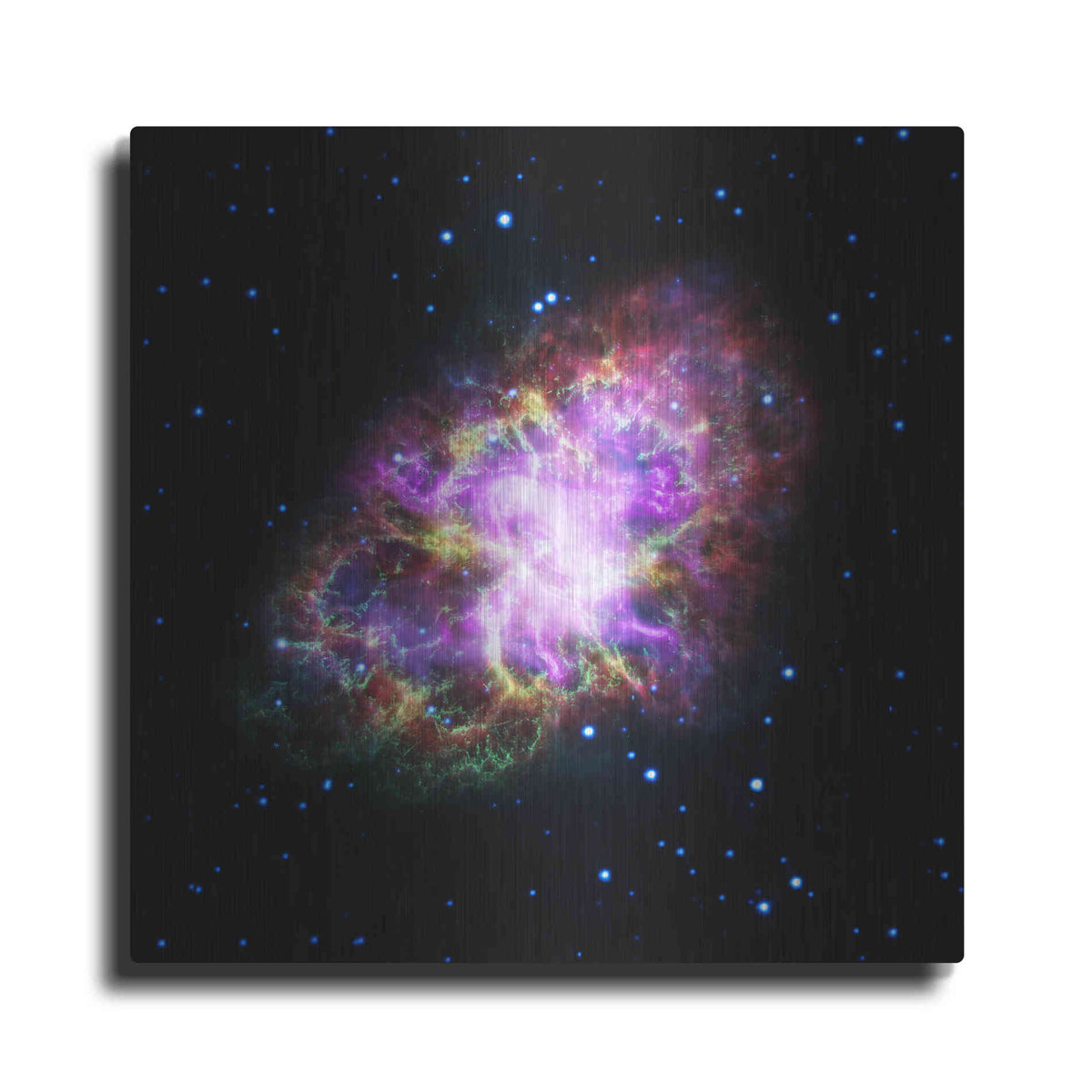Luxe Metal Art 'Crab Nebula Multi-Wavelengths' Hubble Space Telescope Metal Wall Art