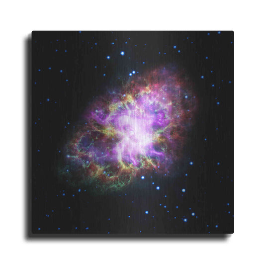 Luxe Metal Art 'Crab Nebula Multi-Wavelengths' Hubble Space Telescope Metal Wall Art