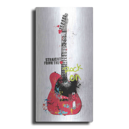 Luxe Metal Art 'Garage Band I Graffiti' by Mike Schick, Metal Wall Art