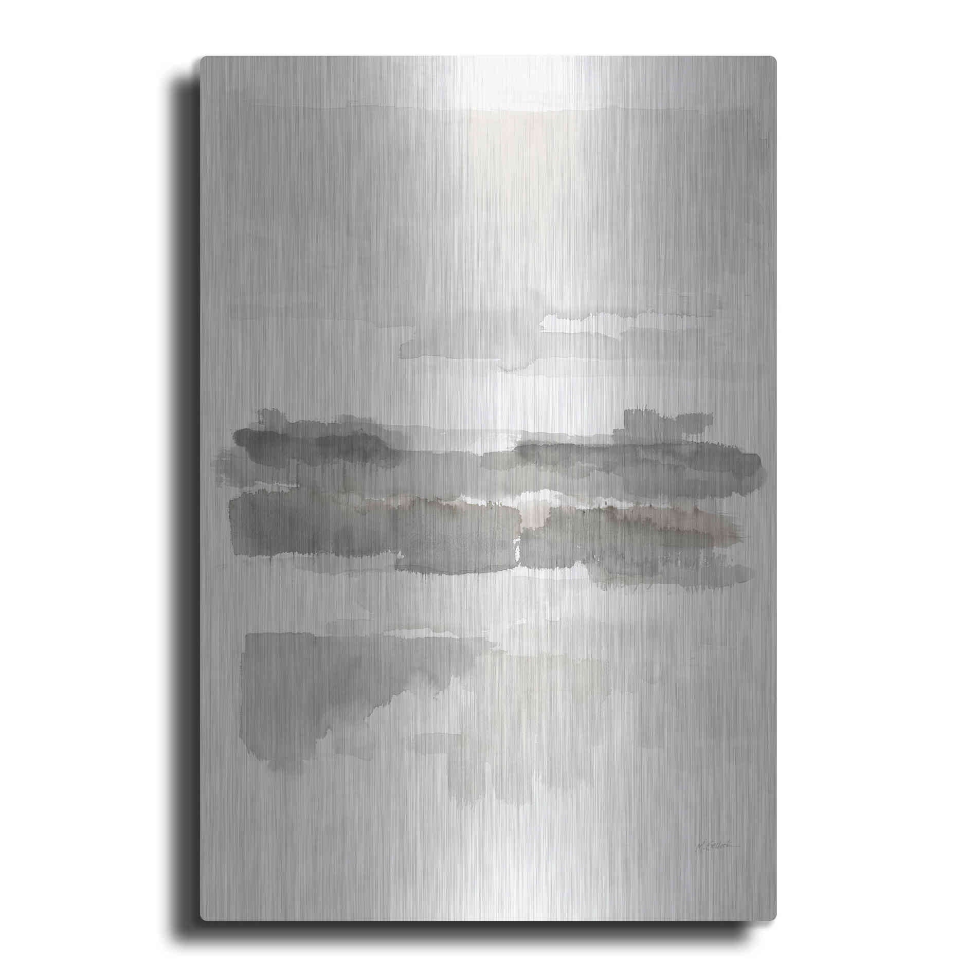 Luxe Metal Art 'Neutral Wetlands Crop' by Mike Schick, Metal Wall Art