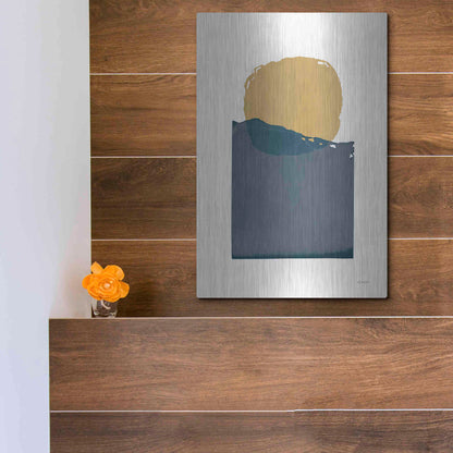 Luxe Metal Art 'Buoyant Dark' by Mike Schick, Metal Wall Art,12x16