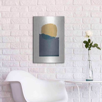 Luxe Metal Art 'Buoyant Dark' by Mike Schick, Metal Wall Art,16x24