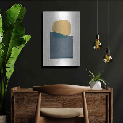 Luxe Metal Art 'Buoyant Dark' by Mike Schick, Metal Wall Art,24x36