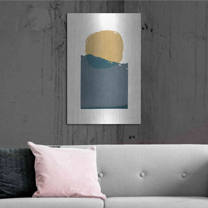 Luxe Metal Art 'Buoyant Dark' by Mike Schick, Metal Wall Art,24x36