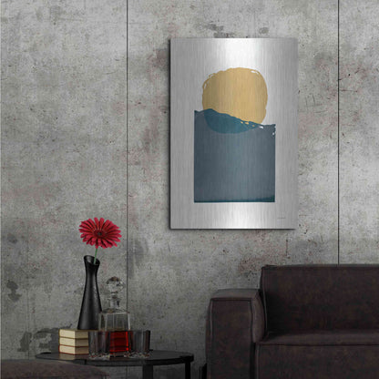 Luxe Metal Art 'Buoyant Dark' by Mike Schick, Metal Wall Art,24x36