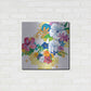 Luxe Metal Art 'Flower Power II' by Mike Schick, Metal Wall Art,24x24