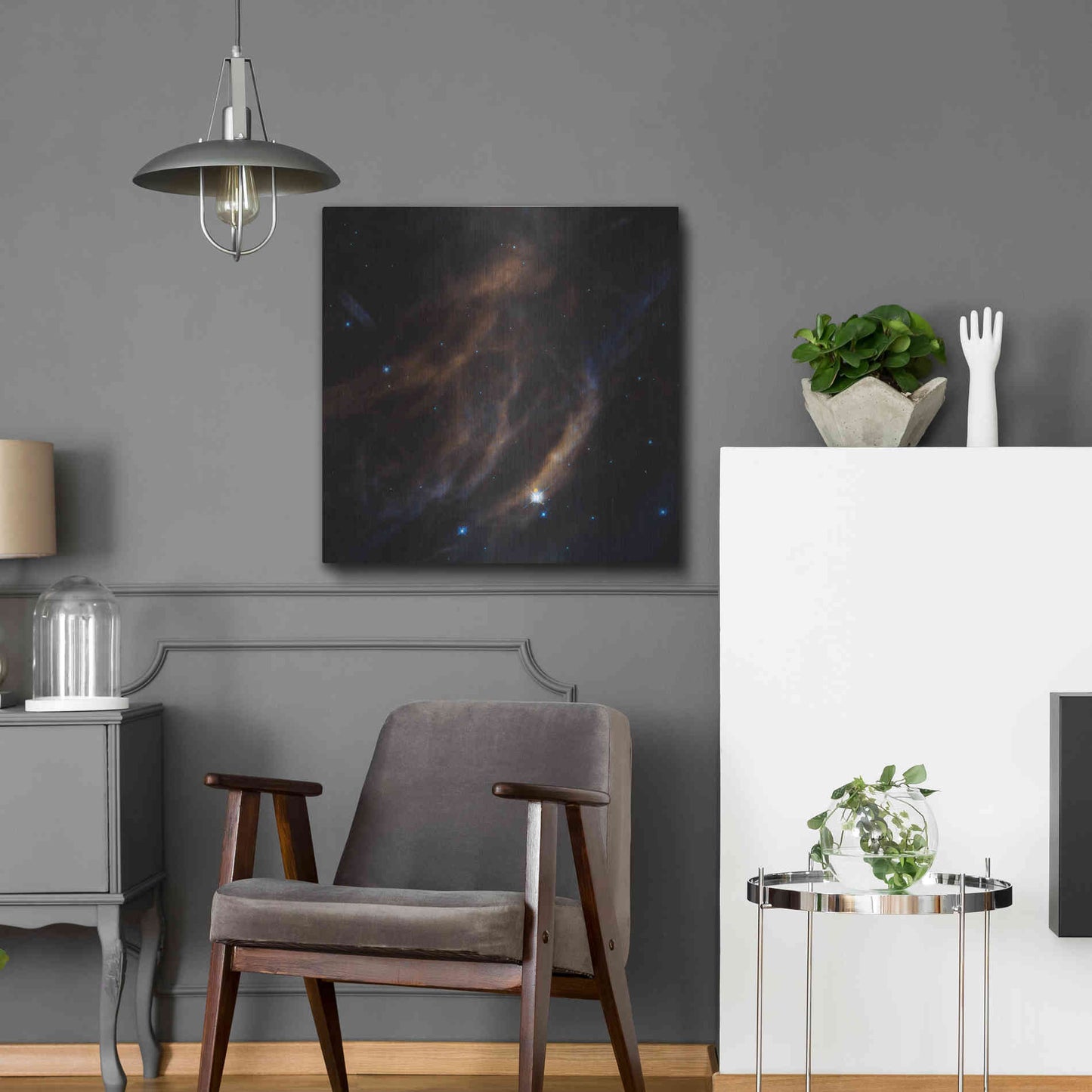 Luxe Metal Art 'Within Canis Majoris' Hubble Space Telescope Metal Wall Art,24x24