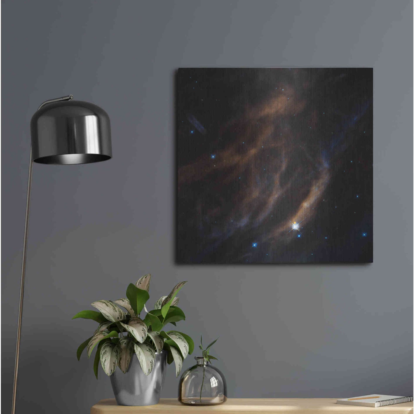 Luxe Metal Art 'Within Canis Majoris' Hubble Space Telescope Metal Wall Art,24x24