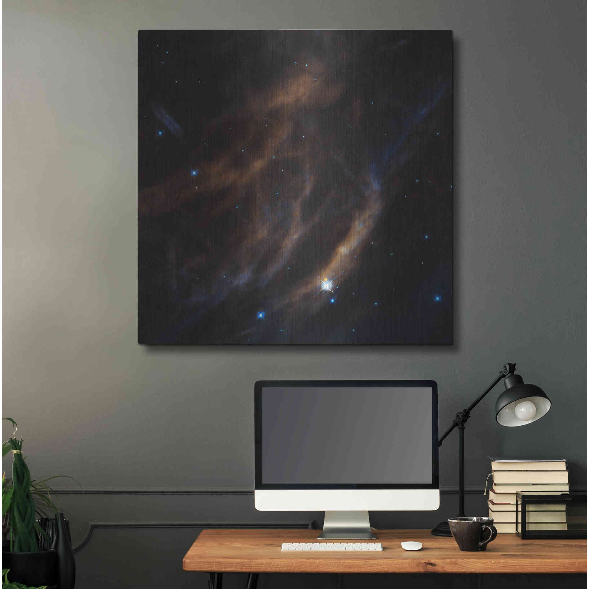 Luxe Metal Art 'Within Canis Majoris' Hubble Space Telescope Metal Wall Art,36x36